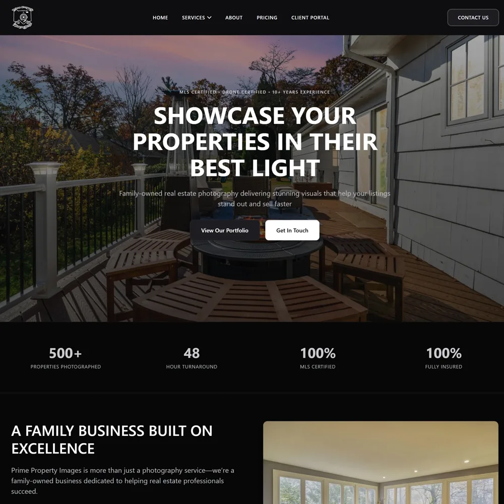Prime Property Images website