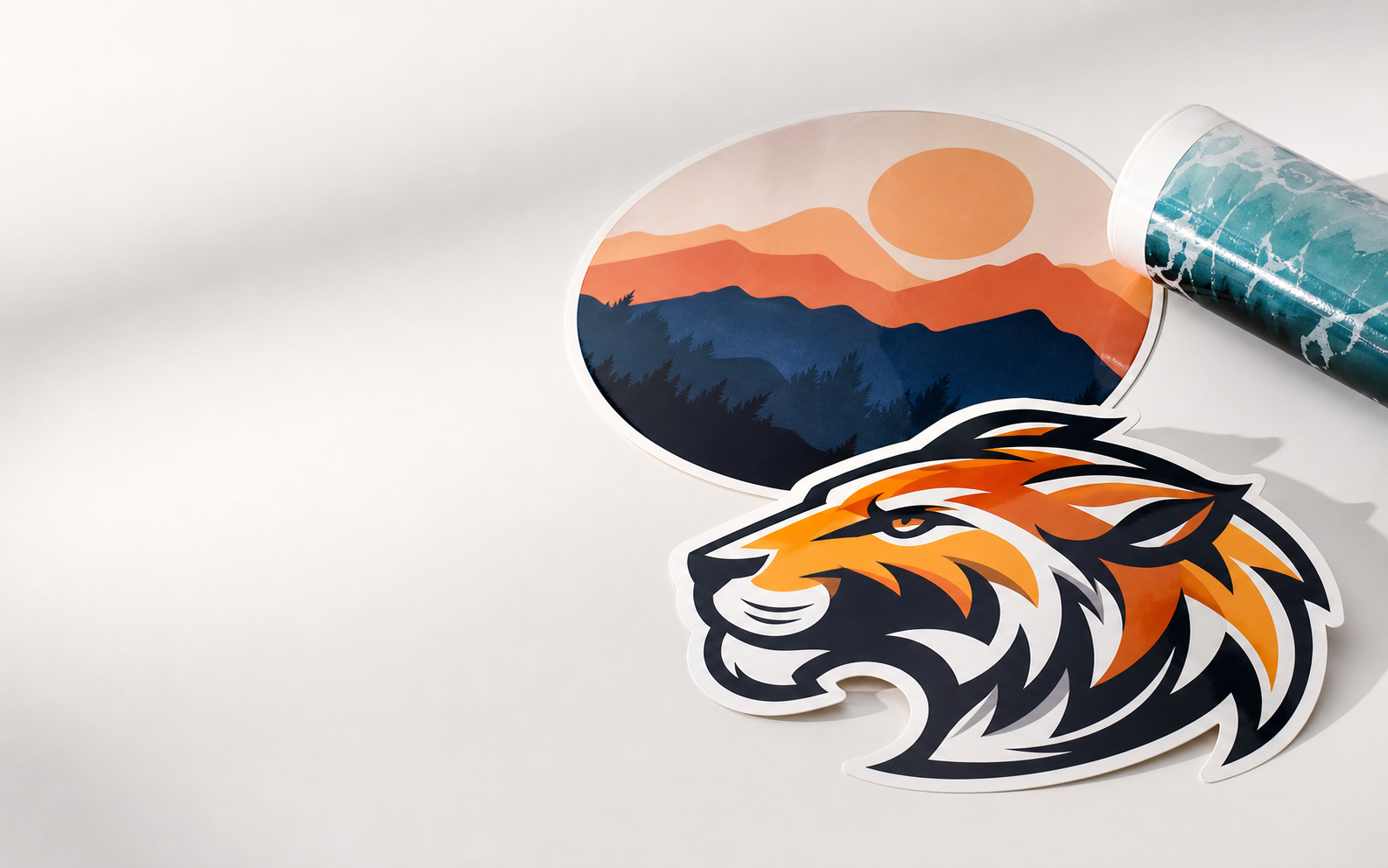 Large custom stickers and rolled print materials