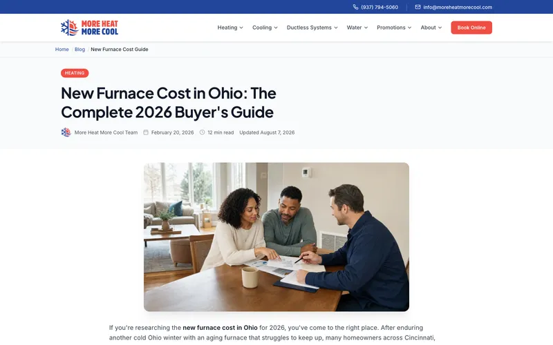 More Heat More Cool new furnace cost buyer’s guide for Ohio